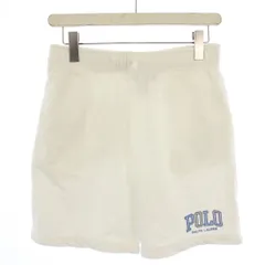 ポロ ラルフローレン POLO RALPH LAUREN ショートパンツ ハーフパンツ スウェット ロゴ刺繍 L(14-16) 白 /BM