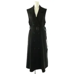 アズールバイマウジー AZUL by moussy 23AW トレンチジレワンピース ロング S 黒 250GAC33-063G /DO