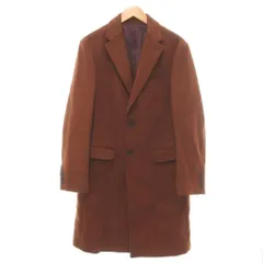 コムサイズム COMME CA ISM チェスターコート ミドル丈 アウター L 茶 ブラウン /YJ