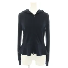 フォクシーニューヨーク FOXEY NEW YORK パーカ ジャスミン Parka Jasmine ジップアップパーカー 長袖 ペプラム 40 紺 ネイビー 34259 /YTのサムネイル
