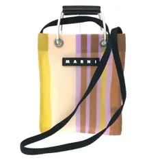 MARNI マルニ 2WAYバッグ/フラワーカフェ  マーケットストライプ/メッシュ    マルチカラー レディース / 240001185607