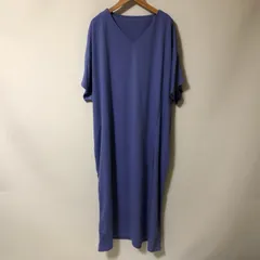D727　新品　Patterntorso　パープル　ワンピース　ゆったり　半袖　ロングワンピ
