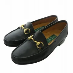 コールハーン COLE HAAN ビットローファー レザー ラウンドトゥ ゴールド金具 6 23cm 黒 ブラック 560 /XZ ■GY19