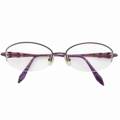 ランバン LANVIN 眼鏡 メガネ 度あり ハーフリム チタンメガネフレーム 51□16 130mm 紫 パープル LN27133 /GV ■GY11のサムネイル