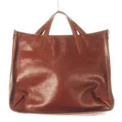 ダコタ Dakota ハンドバッグ ビジネス レザー 革 ステッチ 茶 ブラウン /CK21 ■GY11