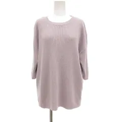 セオリーリュクス theory luxe 22SS NOL CHIAVE ニット セーター 麻 リネン 七分袖 38 紫系 /UO