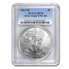 2013-W バーニッシュド アメリカン シルバー イーグル SP/MS-70 PCGS