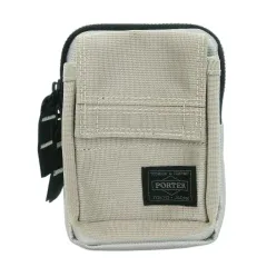ポーター PORTER 吉田カバン PRISM ミニポーチ ベルトポーチ ウエストポーチ ナイロン ロゴ グレー /MN10 ■GY18