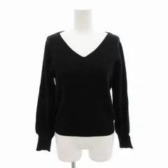 アー・ヴェ・ヴェスタンダード ミッシェルクラン a.v.v standard ニット セーター ショート丈 長袖 S 黒 ブラック /HO△ 0321 ■GY39