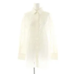 ザラ ZARA カットワーク ロングスリーブシャツ XS 白 /MI ■OS