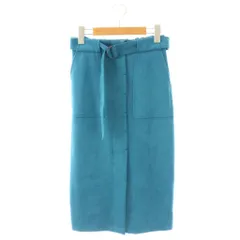 エージーバイアクアガール AG by aquagirl タイトスカート ミモレ ロング S 青 ブルー /AT ■OS ■GY48