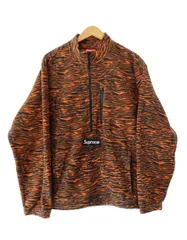 シュプリーム SUPREME 21AW Polartec Half Zip Pullover Tiger ポーラーテック ハーフジップ プルオーバー フリース ジャケット タイガー L オレンジ ブラック ブランド古着ベクトル 中古☆AA★251210