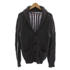 ロベルトコリーナ ROBERTO COLLINA International Gallery BEAMS ビームス ケーブルショールカラー カーディガン ニット 長袖 48 グレー 23-15-0188-994 /YMのサムネイル