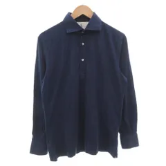 ブルネロクチネリ BRUNELLO CUCINELLI ポロシャツ M 青 ブルー プルオーバー 長袖 /FF ■GY03のサムネイル