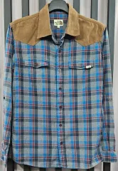 THE NORTH FACE ザノースフェイス チェック シャツ ブラウン スウェード KARA（カラ）M