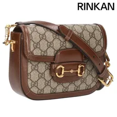 グッチ  658574 ホースビット 1955 GGスプリームPVC/レザーショルダーバッグ レディース