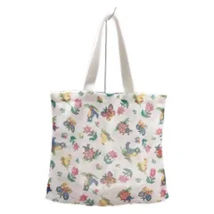 FEILER(フェイラー) トートバッグ美品  - 白×グリーン×マルチ ハイジ/メッシュ