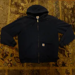 Carhartt navy vintage zip-up hoodie