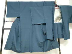 平和屋着物●男性　紬　アンサンブル　褐返色　正絹　逸品　未使用　DABB0732ud