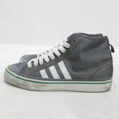 t■【27cm】アディダス/ADIDAS NIZZA HI ニッツァ ハイ G43915ナイロンスニーカー■灰/MENS/34【中古】