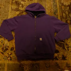 Carhartt purple vintage zip-up hoodie