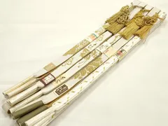 平和屋着物●和装小物　上質な帯締め5本セット　礼装用　高麗組　大和高麗組　金糸　亀房付き　正絹　逸品　未使用　AABF9887ay