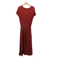 ロッソ ROSSO アーバンリサーチ ワンピース ロング 半袖 ベルト シンプル F ブラウン 茶 /KT19