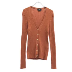 A.P.C アーペーセー KATIE コットンリブ編みカーディガン  オレンジ Mのサムネイル