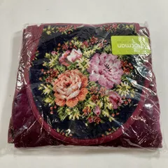 ★ Hotman ホットマン エプロン STYLE OF LIVING その他雑貨 花柄 ワインレッド ブラック レディース 現状品