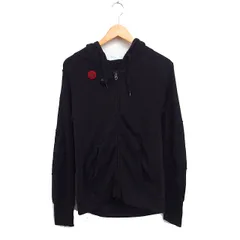 チャンピオン CHAMPION × ila vee dub ジップアップ パーカー ロゴプリント コットン 綿 S ブラック 黒 /FT4