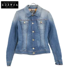 DOLCE&GABBANA ドルチェアンドガッバーナ ｲﾝﾃﾞｨｺﾞ ﾀﾞﾒｰｼﾞ加工 ﾃﾞﾆﾑｼﾞｬｹｯﾄ 40