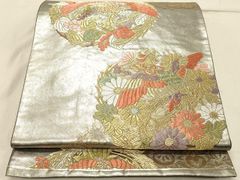 V3365 ○高級 正絹 唐織 六通 袋帯 蝶々 - メルカリ