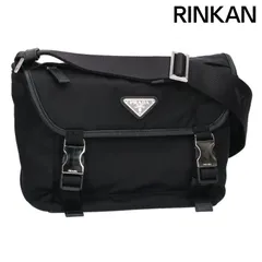 プラダ  2VD066 RE-NYLONサフィアーノレザーショルダーバッグ メンズ