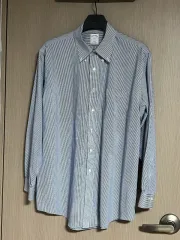 ブルックス・ブラザーズ ストライプ ブルー シャツ 17-4/5
