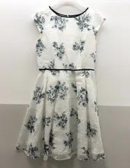 Apuweiser-riche ワンピース チェック お花 白 アプワイザーリッシェ SGKY26-0385