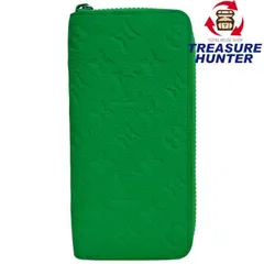 LOUIS VUITTON トリヨンモノグラムライン ジッピーウォレット・ヴェルティカル M81549 グリーン ラウンドファスナー長財布 ルイヴィトン 【102062304002】