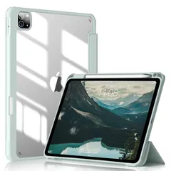 【新着商品】11インチ Pro Pro iPad iPad スリープ機能 三つ折スタンド ケース ケース ワイヤレス充電対応 2 Pencil Pencil Apple 第4/3/2世代対応 Apple 収納可能 PU合成レザー 傷つけ防止 薄型 軽量 (グリ