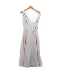 ランダ RANDA ワンピース ロング ノースリーブ 切替 0 ベージュ /KT21