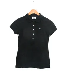 ラコステ LACOSTE 国内正規品 ポロシャツ 半袖 コットン ロゴ ワンポイント 38 ブラック 黒 /KT29