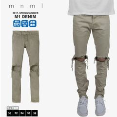 mnml ミニマル 新品未使用 フレアデニム フリンジ 29インチ drip