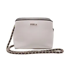 FURLA(フルラ) ショルダーバッグ - 白 チェーンショルダー レザー