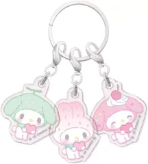 【中古】キーホルダー B.マイメロディ50th 3連アクリルキーホルダー ガーリーポップハート 「サンリオキャラクターズ」
