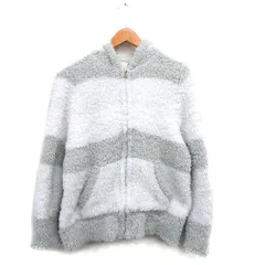 ジェラートピケ gelato pique ルームウェア ジップアップ フード ボーダー ワンサイズ ホワイト 白 /KT28