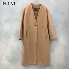 INDIVI インディヴィ ノーカラーコート