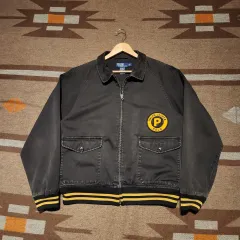 TIME SALE) POLO RALPH LAUREN 90s コットン ブルゾン ジャケット L 105 A-2