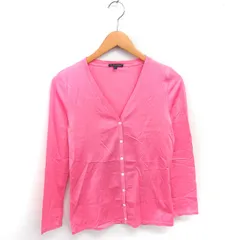 ブルックスブラザーズ BROOKS BROTHERS カーディガン Vネック 薄手 無地 シンプル 長袖 L ピンク /TT
