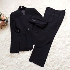 【美品】マッキントッシュロンドン　セットアップ　パンツスーツ　ノーカラー　36 マッキントッシュ ロンドン MACKINTOSH LONDON スーツ フォーマル