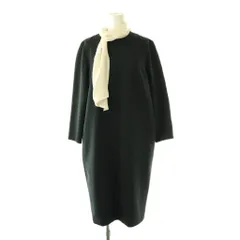 トゥモローランドコレクション TOMORROWLAND collection ワンピース ロング 36 ブラック オフホワイト /ES