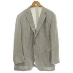 ユナイテッドアローズ UNITED ARROWS テーラードジャケット ストライプ柄 ブレザー L相当 水色 ライトブルー /☆G