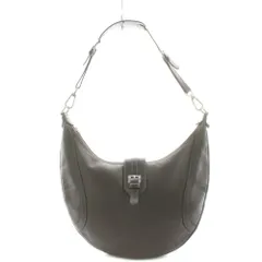 ロンシャン LONGCHAMP ショルダーバッグ レザー 茶 ブラウン /AN37 ●D